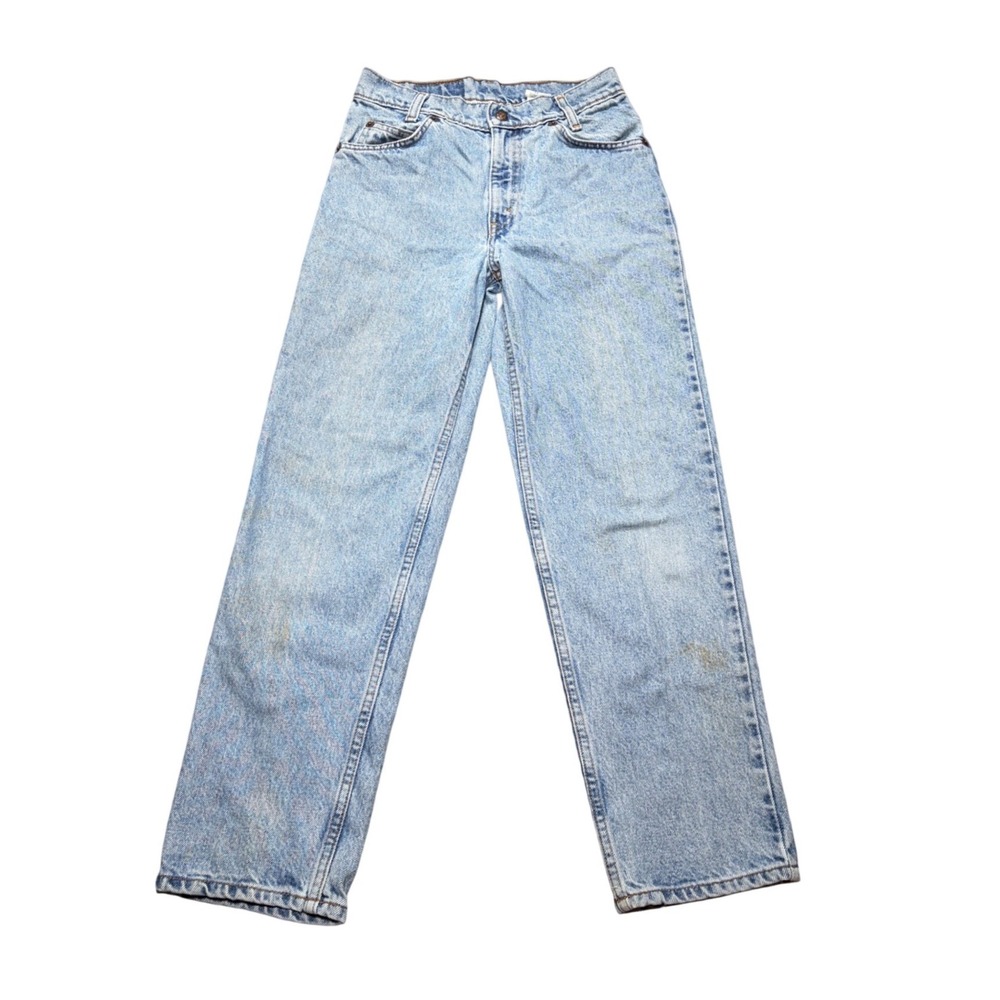 Vintage Levis 550 Orange Tab Light Wash High Waisted Relaxed Fit Jeans 27x26.5